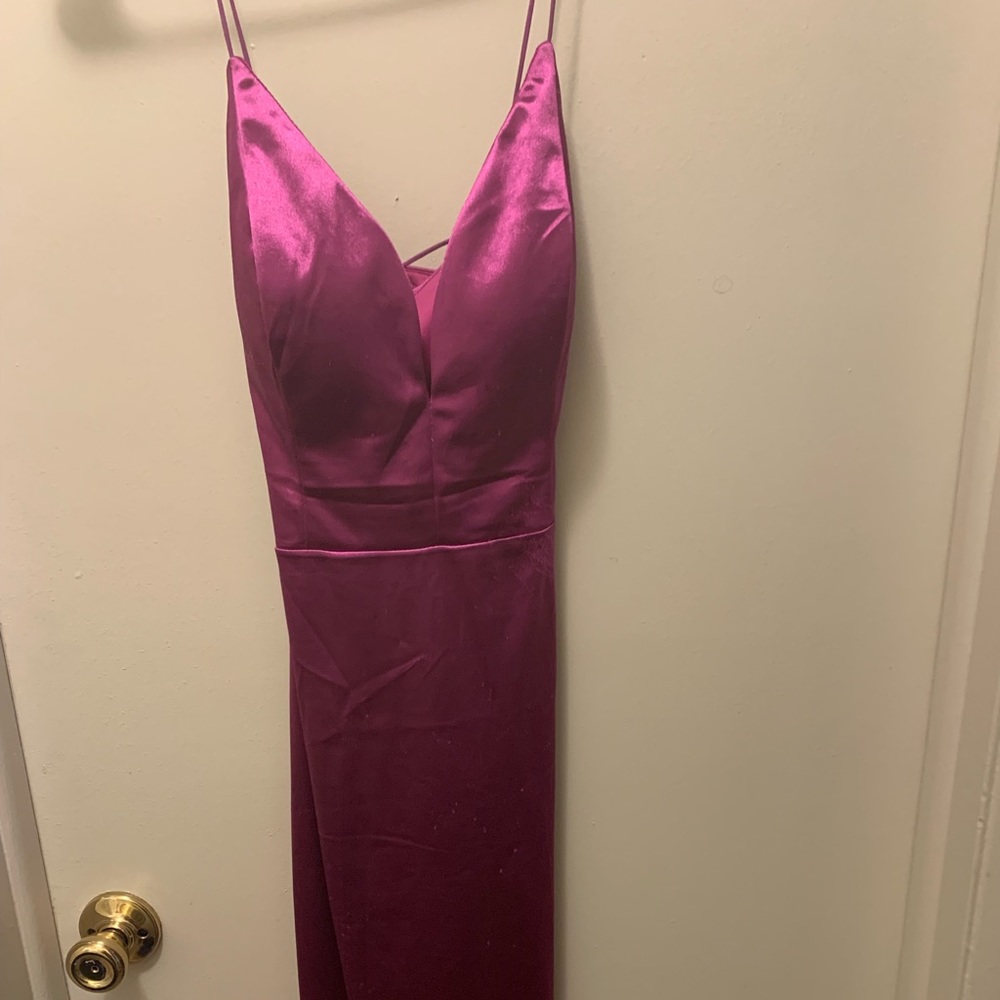 Silk Fuchsia Dress